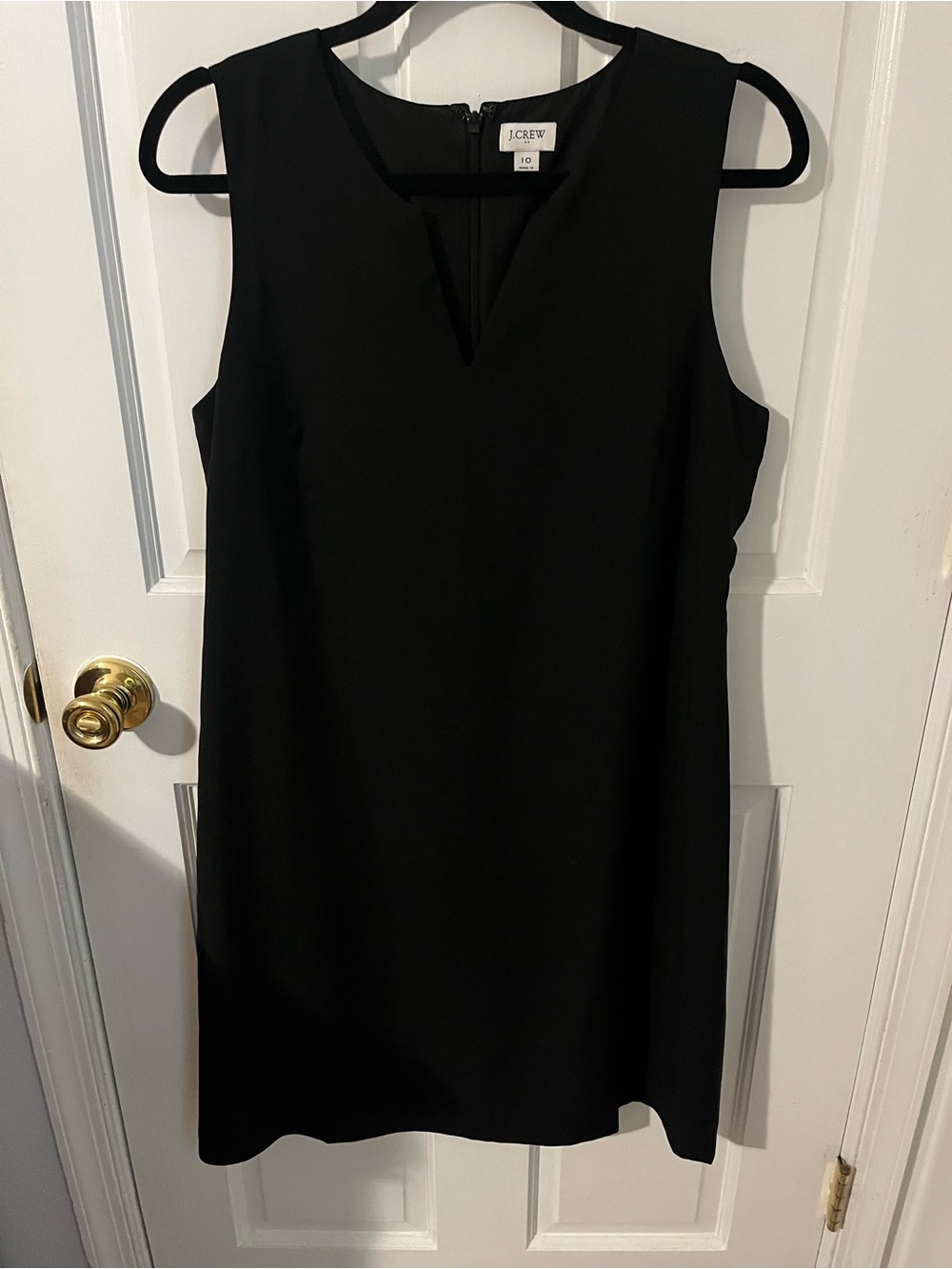 J. Crew Factory Black Sleeveless Suiting Dress